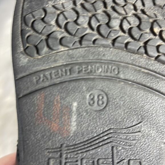 Dansko XP Professional Black Leather Clogs Sz 38/7.5-8 - Picture 5 of 7